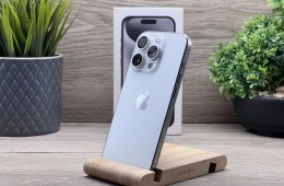 iPhone 15 Pro White Titanium 128GB 2 ÉV Garanciával Számlával Aksi 100%