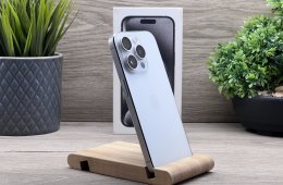 iPhone 15 Pro White Titanium 128GB 2 ÉV Garanciával Számlával Aksi 100%
