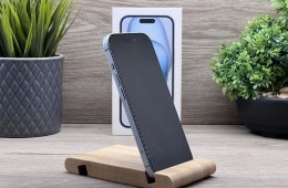 Hibátlan iPhone 15 Blue 128GB 2 ÉV Garanciával Számlával Aksi 100%