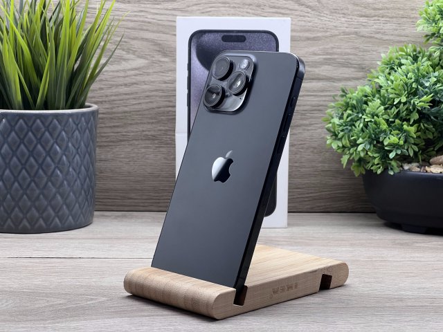 iPhone 15 Pro Max Black Titanium 256GB 2 ÉV Garanciával Számlával