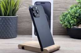 iPhone 15 Pro Max Black Titanium 256GB 2 ÉV Garanciával Számlával