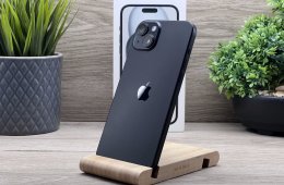 iPhone 15 Plus Black 128GB 2 ÉV Garanciával Számlával