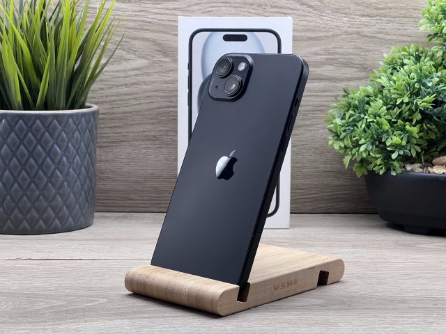 iPhone 15 Plus Black 128GB 2 ÉV Garanciával Számlával
