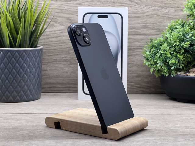 iPhone 15 Plus Black 128GB 2 ÉV Garanciával Számlával