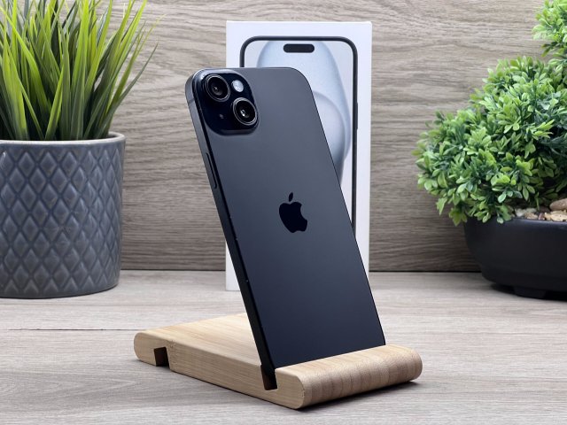 iPhone 15 Plus Black 128GB 2 ÉV Garanciával Számlával
