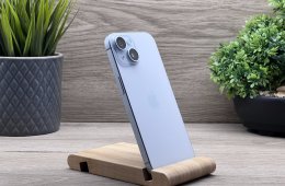 Hibátlan iPhone 15 Blue 128GB 2 ÉV Garanciával Számlával