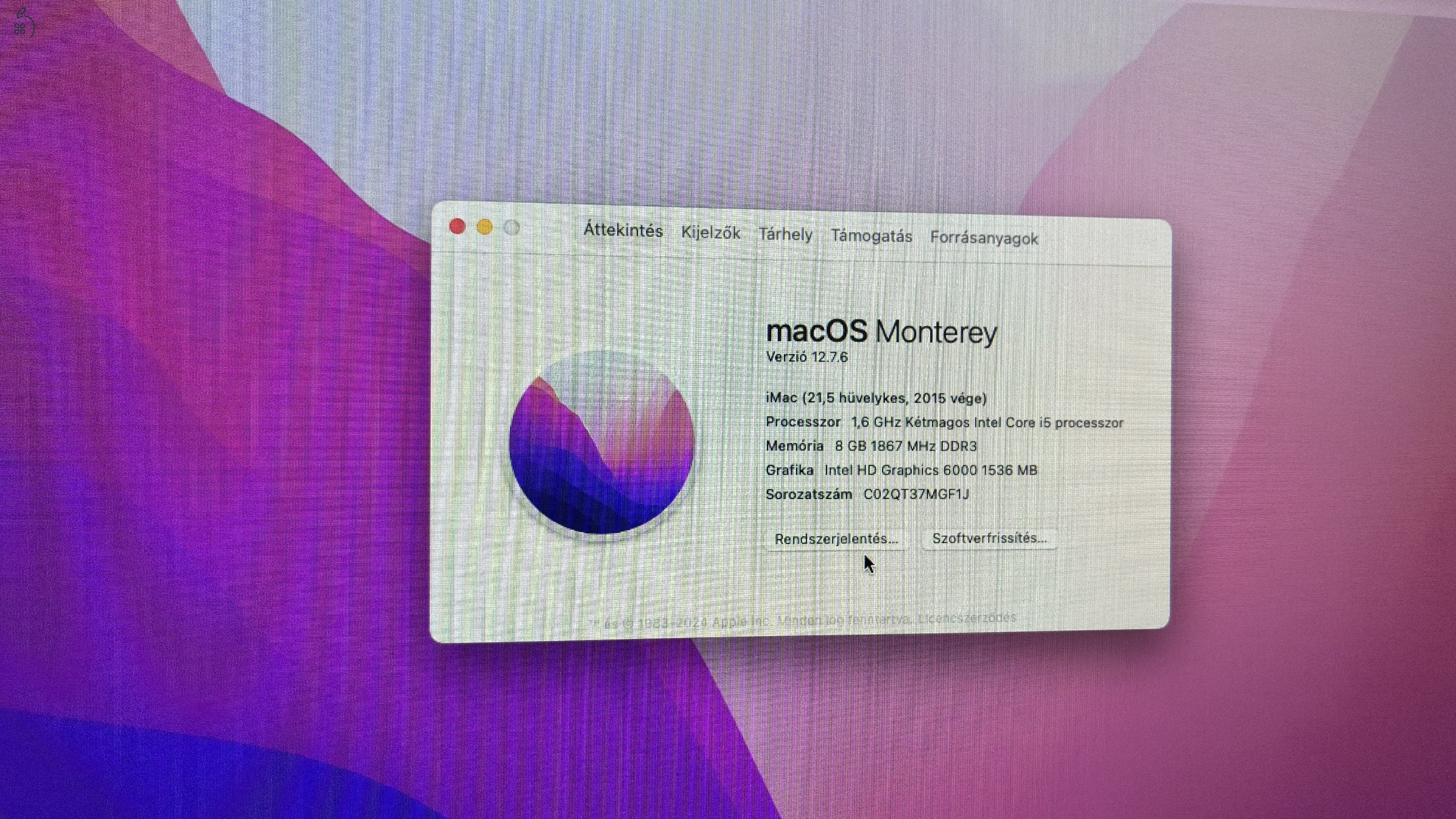 Felújított iMac 21.5 Late 2015 eladó
