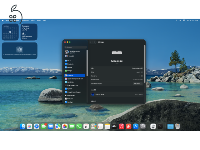 Apple Mac Mini M2 8 GB RAM / 256 GB SSD hibátlan, tesztelt, dobozában, ingyenes szállítással
