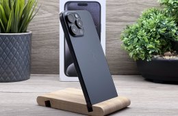 Hibátlan iPhone 15 Pro Max Black Titanium 256GB 2 ÉV Garanciával Számlával