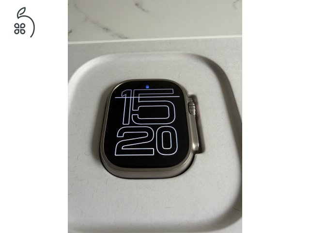 Apple Watch Ultra 1gen. 49mm - Zöld gyári Apple szíjjal - Eredeti dobozában, bontatlan töltőkábellel