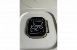 Apple Watch Ultra 1gen. 49mm - Zöld gyári Apple szíjjal - Eredeti dobozában, bontatlan töltőkábellel