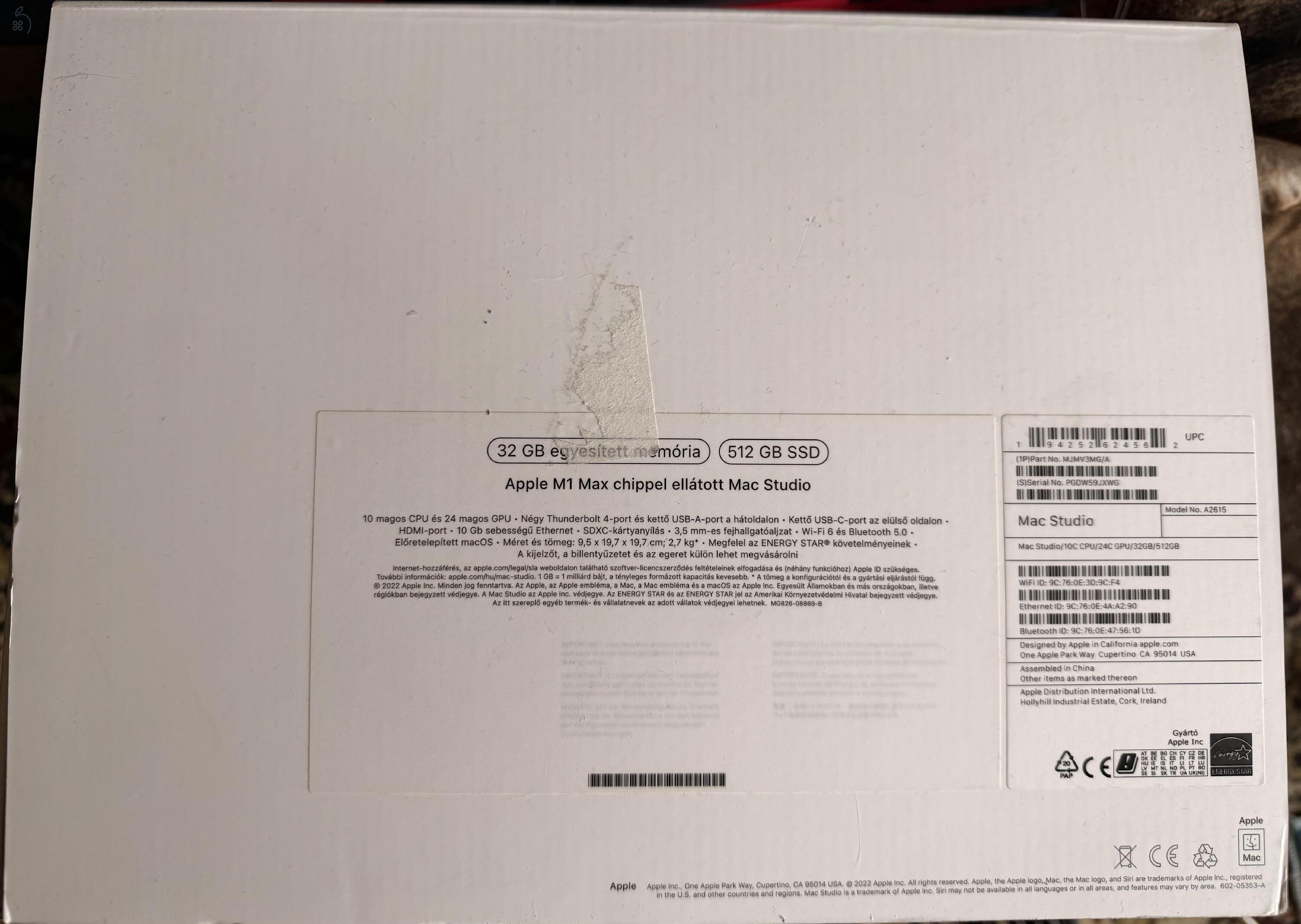 Mac Studio M1 Max 32 GB 512 GB SSD
