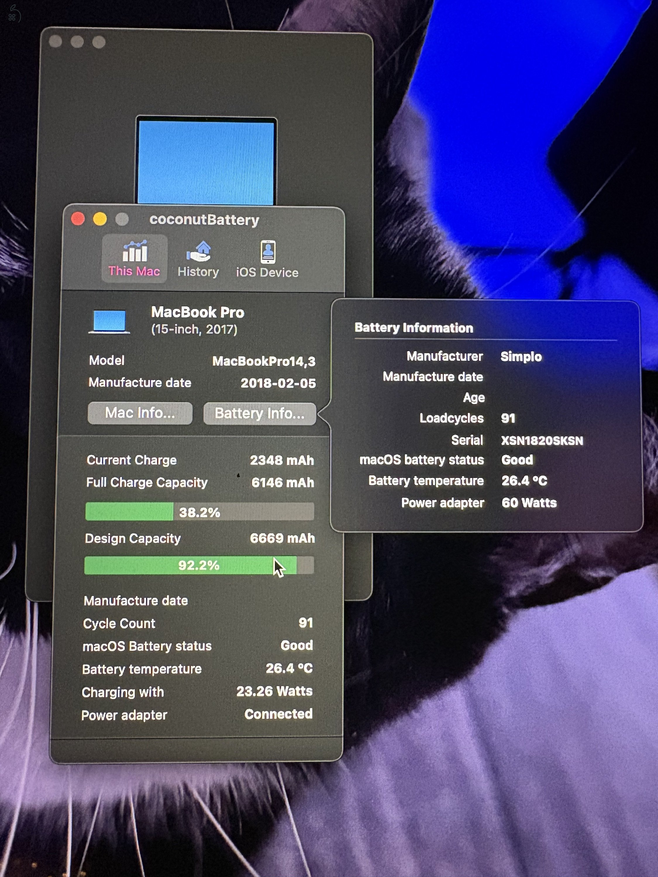Macbook pro 15 i7 2017