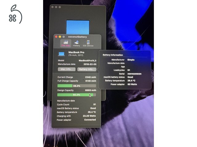 Macbook pro 15 i7 2017