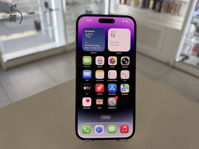 iPhone 14 Pro Max 256GB Lila Független Újszerű/1 hónap gar./Akku 85%/