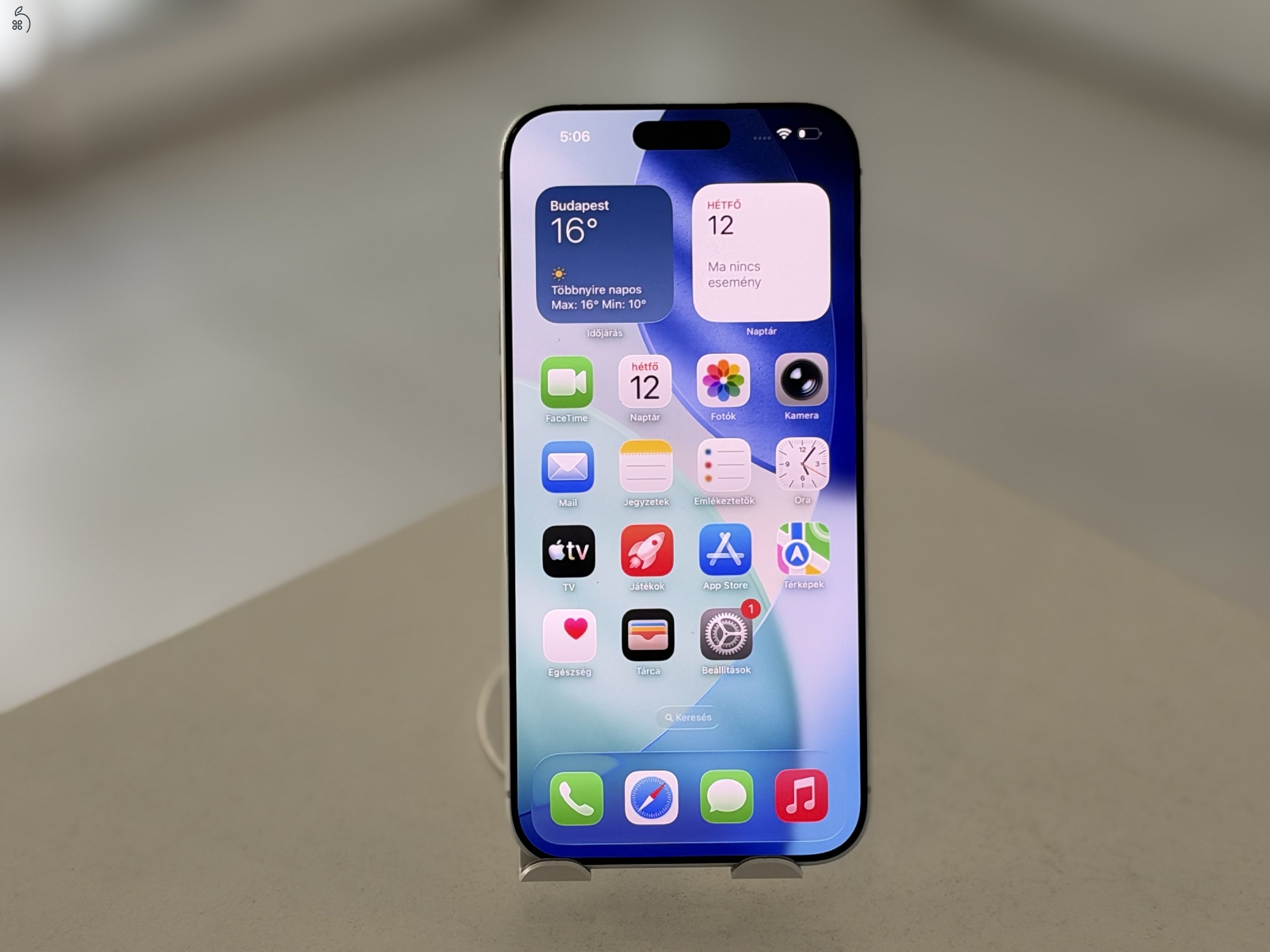 iPhone 17 Pro Max 256GB Független Megkímélt/1 hónap gar/Akku 98%/p5055