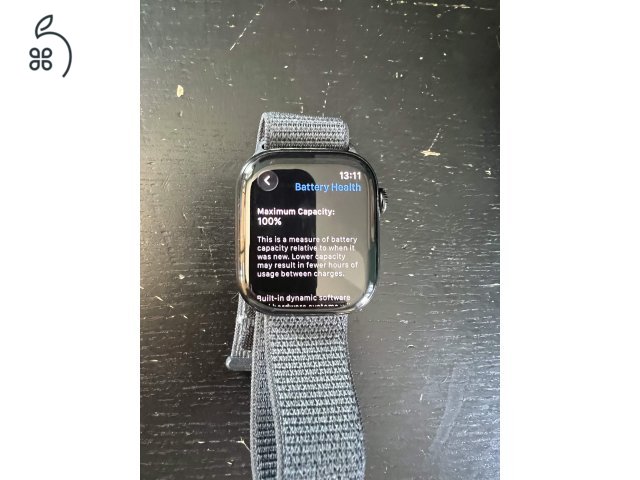 Garanciális, Apple Watch Series 10 46 mm GPS+Cellular 100% akku, karcmentes