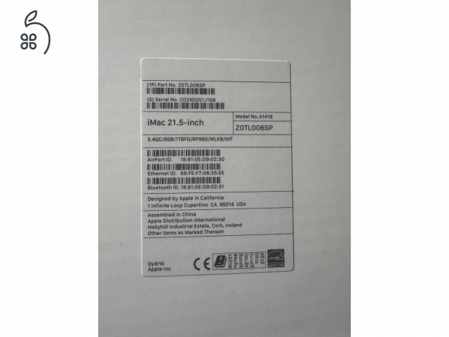 iMac Retina 4K 21,5