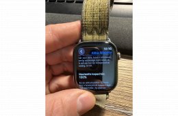 Alig használtApple Watch Series 10 46mm Natural Titanium + Green Nike Sport Loop - 100% aksival