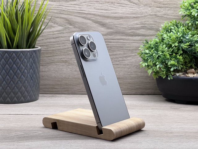 iPhone 15 Pro Natural Titanium 128GB 2 ÉV Garanciával Számlával