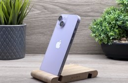 Hibátlan iPhone 14 Purple 128GB 2 ÉV Garanciával Számlával Aksi 100%