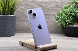 Hibátlan iPhone 14 Purple 128GB 2 ÉV Garanciával Számlával Aksi 100%