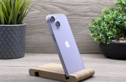 Hibátlan iPhone 14 Purple 128GB 2 ÉV Garanciával Számlával Aksi 100%
