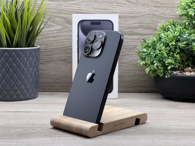 Hibátlan iPhone 15 Pro Black Titanium 512GB 2 ÉV Garanciával Számlával Aksi 100%