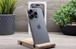 Hibátlan iPhone 15 Pro Natural Titanium 256GB 2 ÉV Garanciával Számlával Aksi 100%