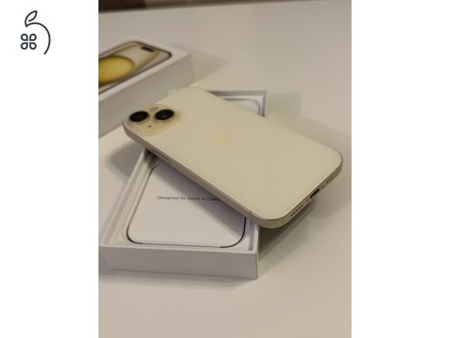 iPhone 15 sárga FÜGGETLEN - 100% akku 0 CIKLUS
