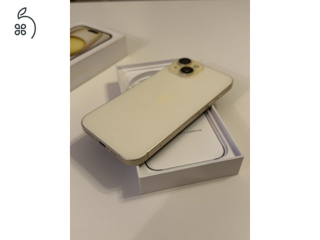iPhone 15 sárga FÜGGETLEN - 100% akku 0 CIKLUS