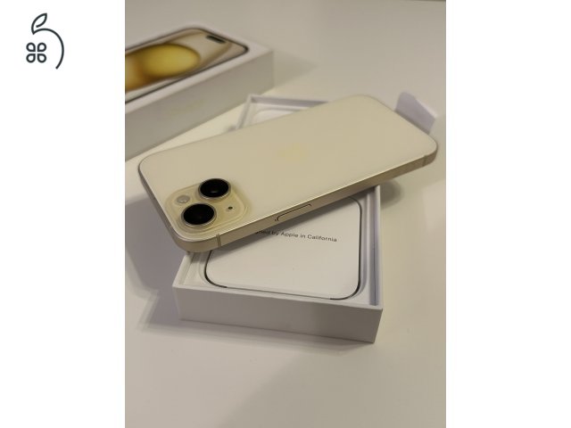 iPhone 15 sárga FÜGGETLEN - 100% akku 0 CIKLUS