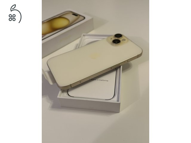iPhone 15 sárga FÜGGETLEN - 100% akku 0 CIKLUS