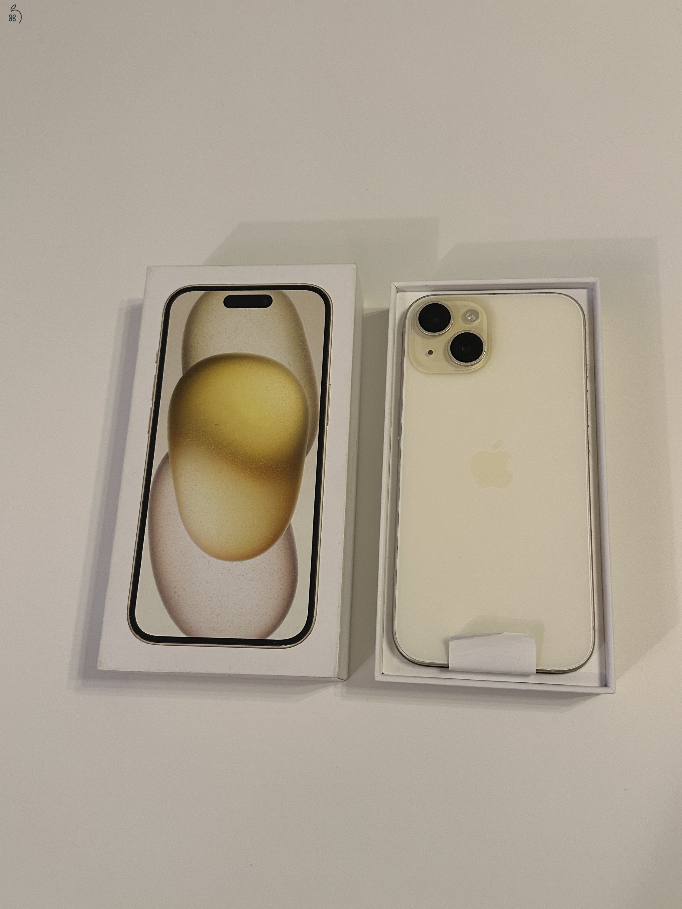 iPhone 15 sárga FÜGGETLEN - 100% akku 0 CIKLUS
