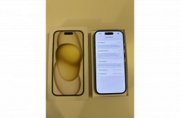 iPhone 15 sárga FÜGGETLEN - 100% akku 0 CIKLUS