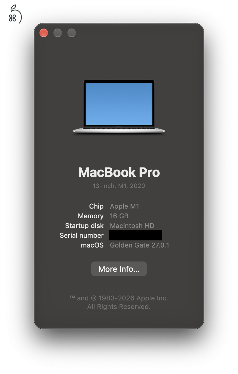 MacBook Pro M1 16 GB RAM
