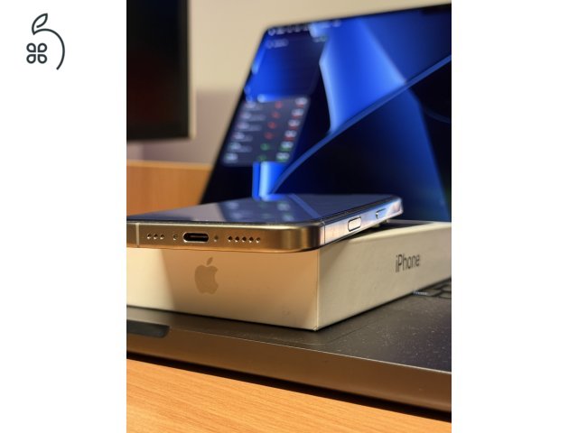 Újszerű Iphone 16 Pro 256GB Natural Titanium 87% Független