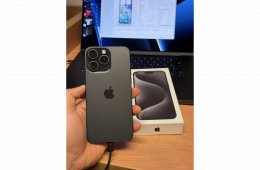 Újszerű Iphone 15 Pro Max 512GB 87% Black Titanium