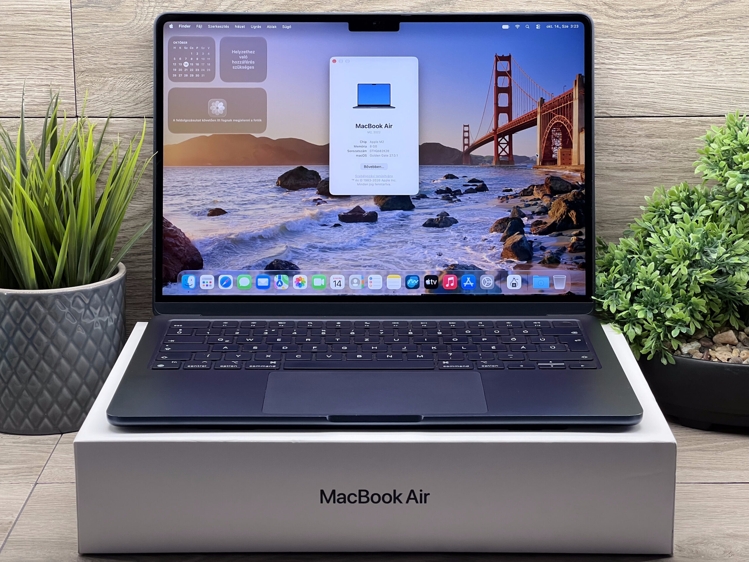 MacBook Air 2022 M2 13”256GB 2 ÉV Garanciával Számlával