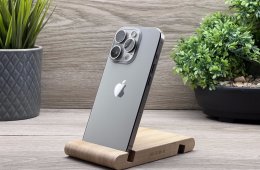 Hibátlan iPhone 15 Pro Natural Titanium 128GB 2 ÉV Garanciával Számlával Aksi 100%
