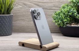 Hibátlan iPhone 15 Pro Natural Titanium 128GB 2 ÉV Garanciával Számlával Aksi 100%