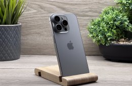 Hibátlan iPhone 15 Pro Natural Titanium 128GB 2 ÉV Garanciával Számlával Aksi 100%