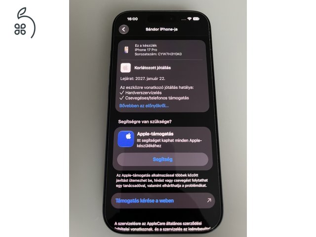 iPhone 17 Pro 512 GB Mélykék
