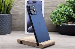 iPhone 15 Pro Max Blue Titanium 256GB 2 ÉV Garanciával Számlával Aksi 100%