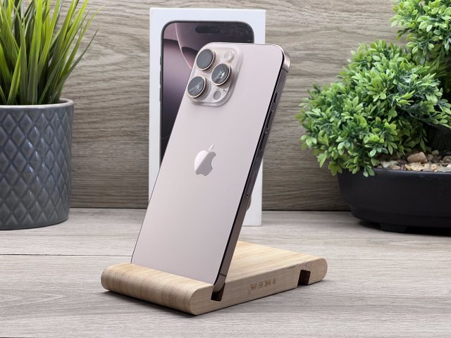Hibátlan iPhone 16 Pro Max Desert Titanium 256GB 2 ÉV Garanciával Számlával