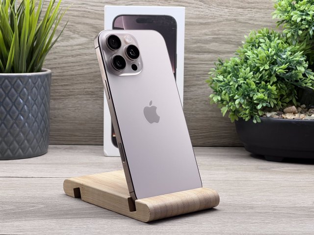 Hibátlan iPhone 16 Pro Max Desert Titanium 256GB 2 ÉV Garanciával Számlával