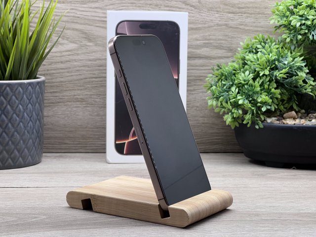 Hibátlan iPhone 16 Pro Max Desert Titanium 256GB 2 ÉV Garanciával Számlával