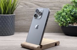 Hibátlan iPhone 15 Pro Natural Titanium 256GB 2 ÉV Garanciával Számlával