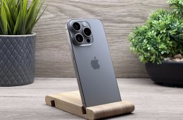Hibátlan iPhone 15 Pro Natural Titanium 256GB 2 ÉV Garanciával Számlával