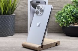 iPhone 15 Pro Max White Titanium 256GB 2 ÉV Garanciával Számlával